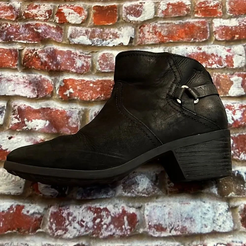 * Teva, black suede ankle booties